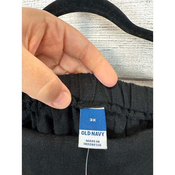 Old Navy Plus Size Black Linen Blend Faux Wrap Skort Size 3X - Picture 3 of 6